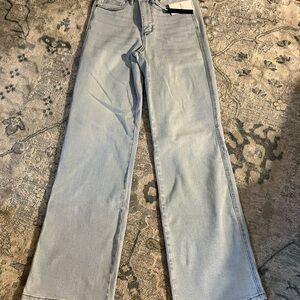 Judy Blue Gray Flare Wide Leg Jeans